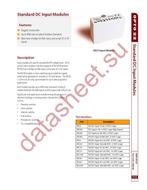 IDC15 datasheet  